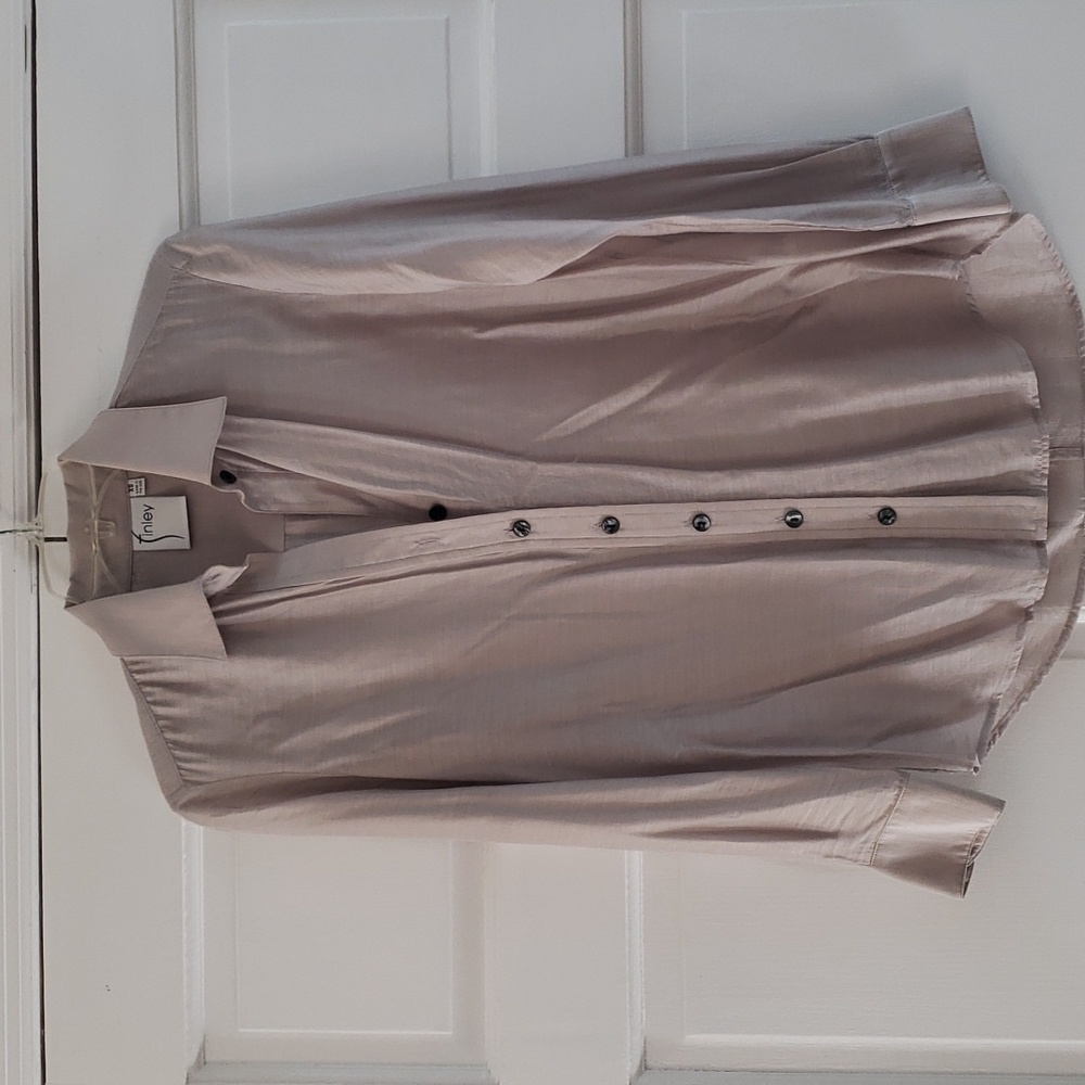 Silver Blouse By Finley
